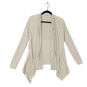 MICHAEL STARS Beige Waterfall Stretch Viscose Open Front Cardigan USA ONE SIZE